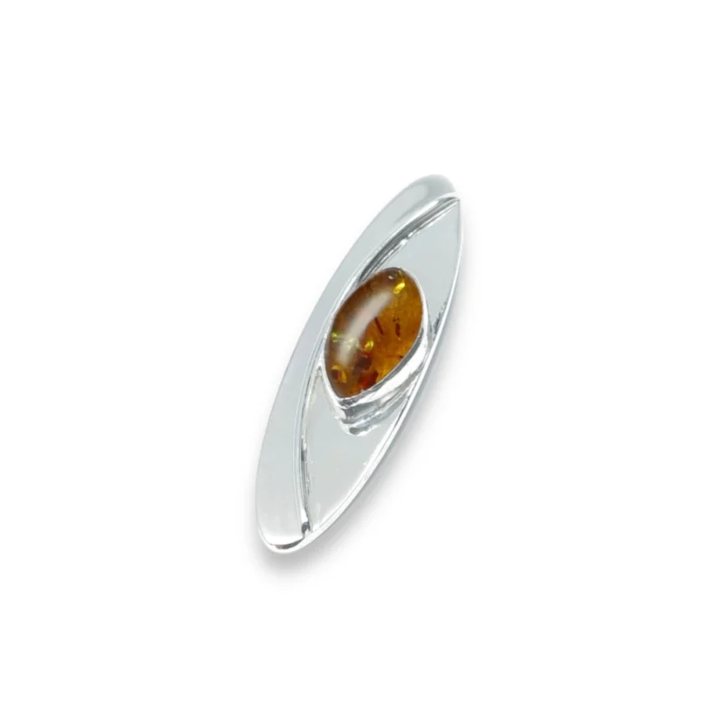 Sterling silver and Amber Pendant